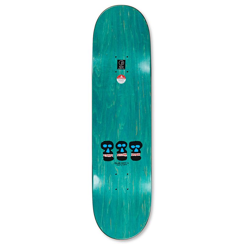 Polar Oskar Rozenberg World Domination Skateboard Deck Yellow 8.125