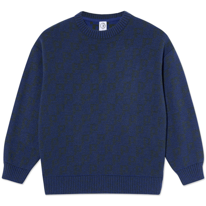 Polar P Pattern George Sweater Blue/Green