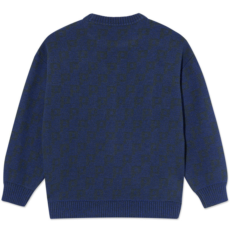 Polar P Pattern George Sweater Blue/Green