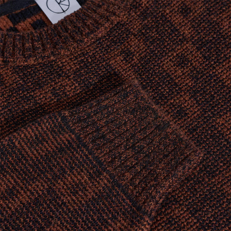 Polar P Pattern George Sweater Navy/Orange