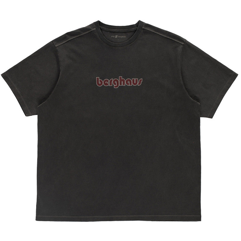 POP & Berghaus Logo T-Shirt Washed Black