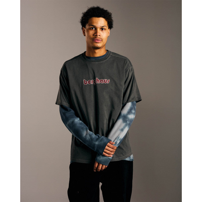 POP & Berghaus Logo T-Shirt Washed Black