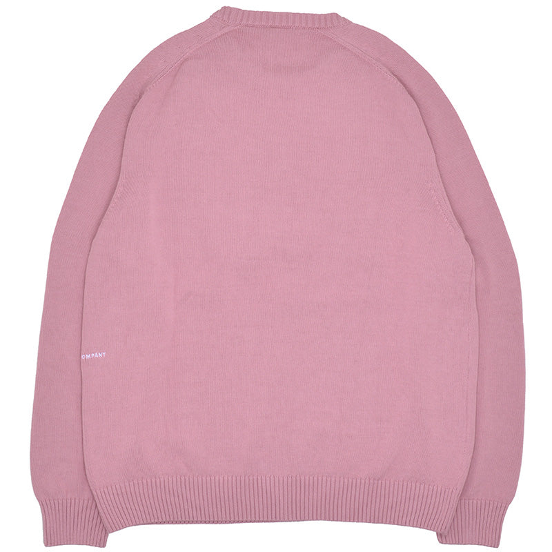 POP Arch Knitted Crewneck Sweater Mesa Rose/Fired Brick