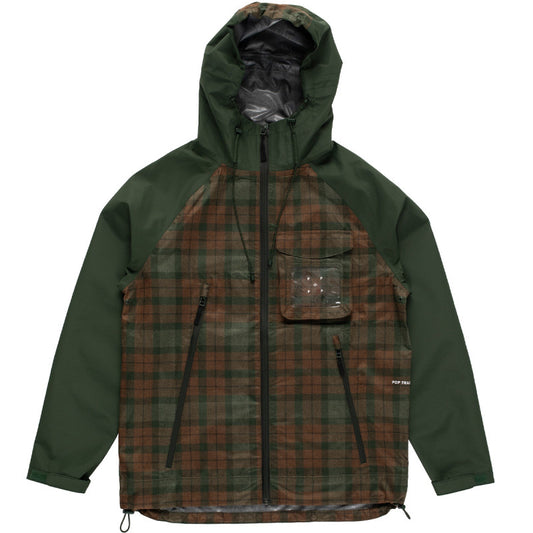 POP Checked Oracle Jacket Duffel Green