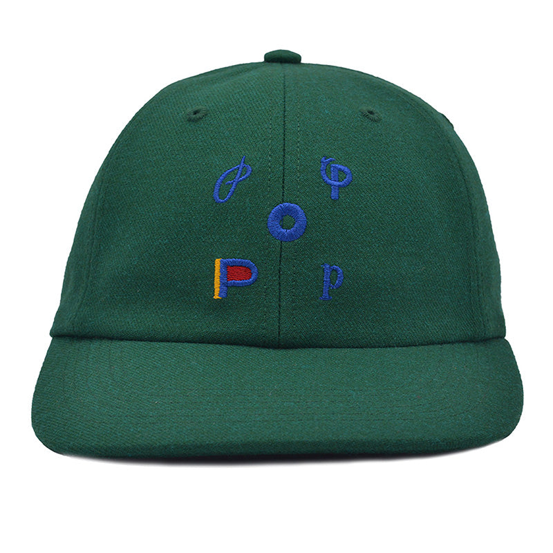 POP Dark Green Parra Sixpanel Hat Dark Green