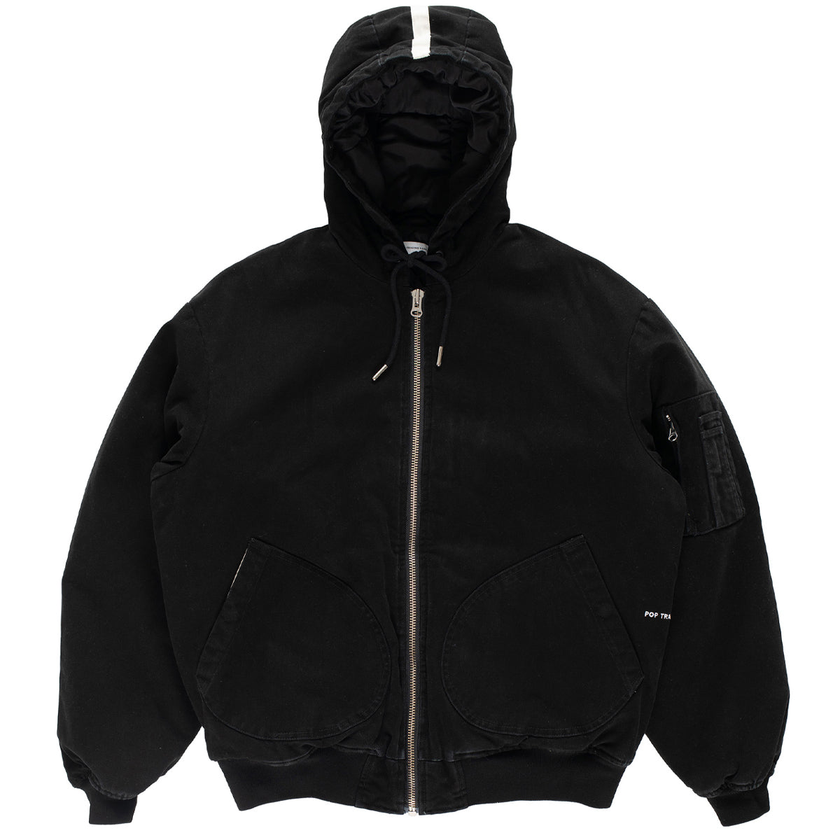 POP Hooded Flight Jacket Black