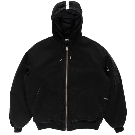 POP Hooded Flight Jacket Black