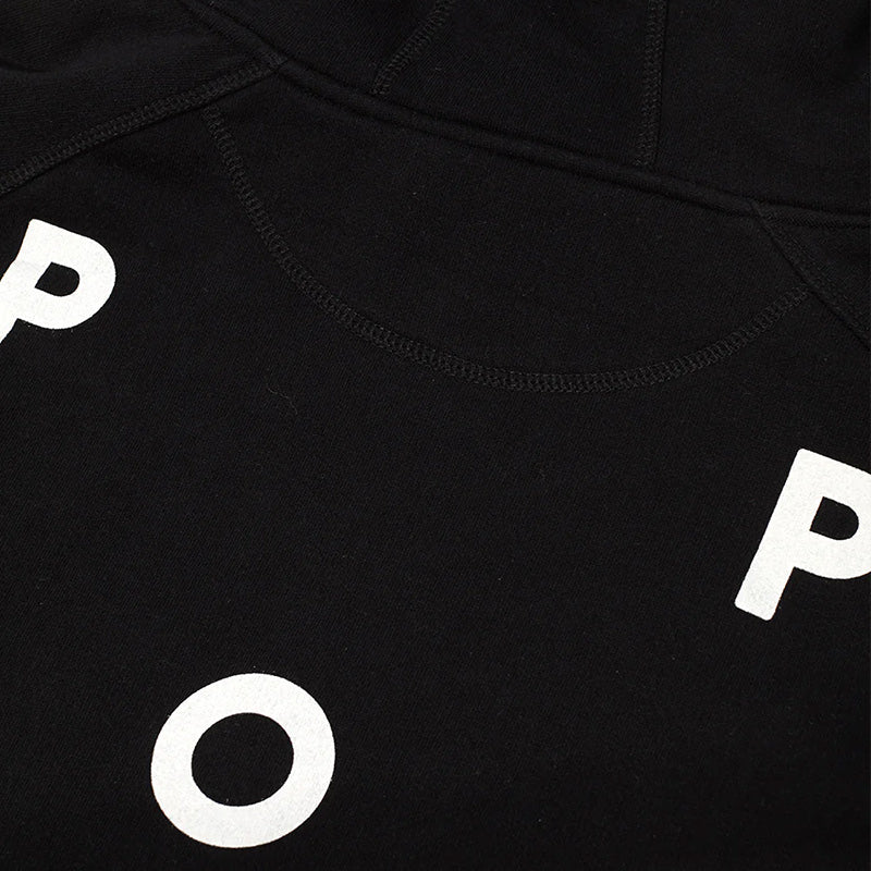 POP Logo Hooded Sweater Black/White