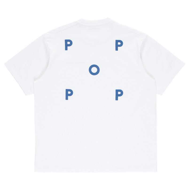 POP Logo T-Shirt White/Dutch Blue