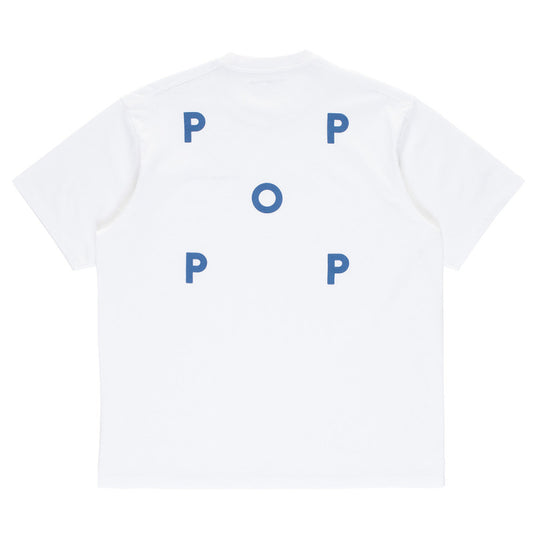POP Logo T-Shirt White/Dutch Blue