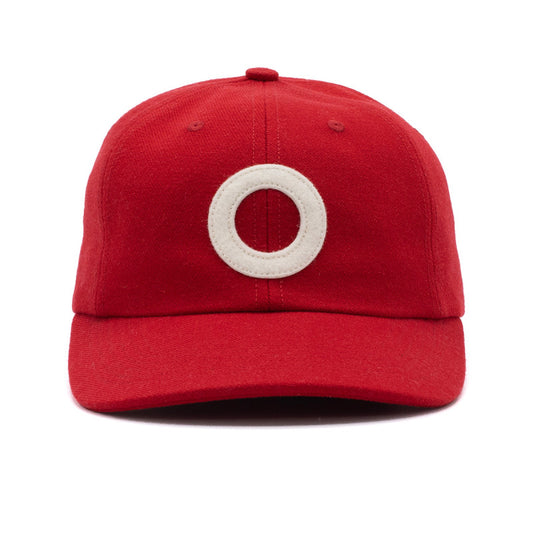 POP O Sixpanel Hat Haute Red/White