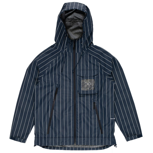 POP Pinstripe Oracle Jacket Navy/White