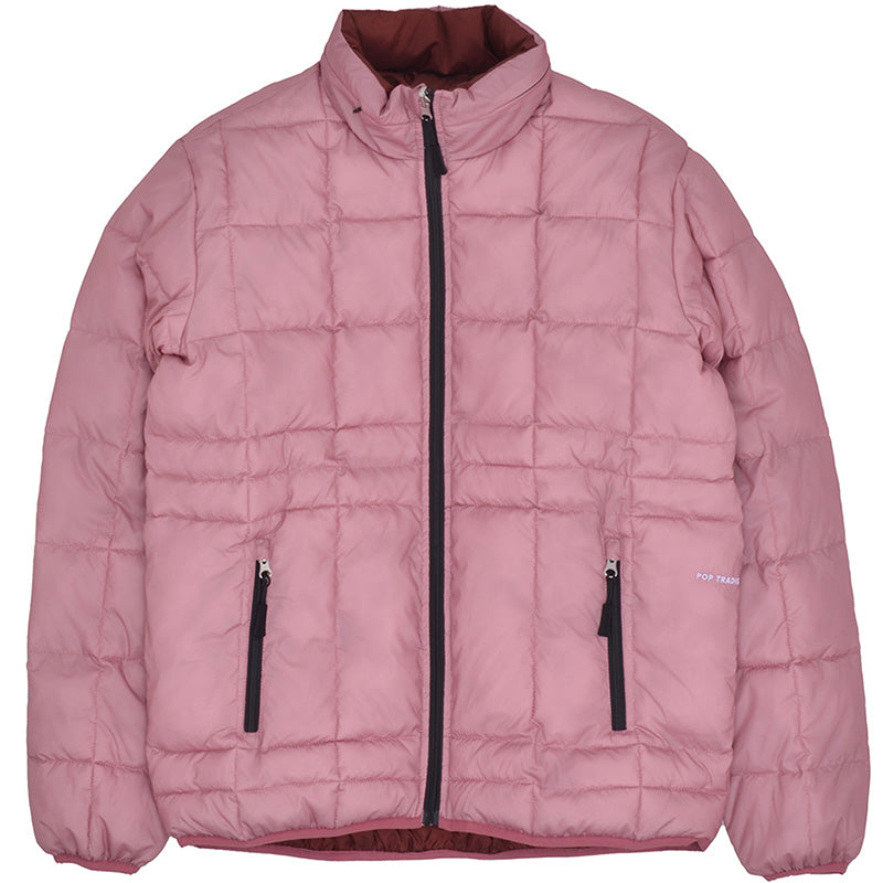 POP Quilted Reversible Puffer Jacket Mesa Rose/Fired brick