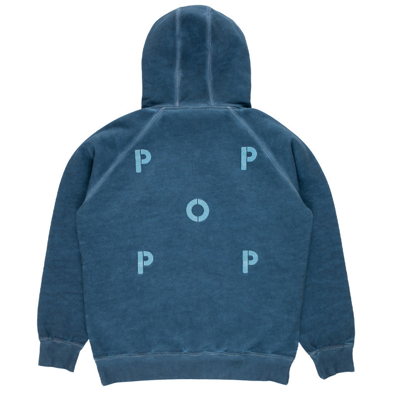 POP Stencil Logo Hooded Sweater Navy