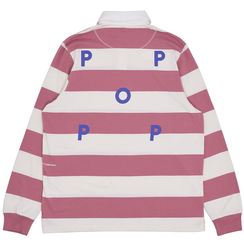 POP Striped Rugby Polo Mesa Rose