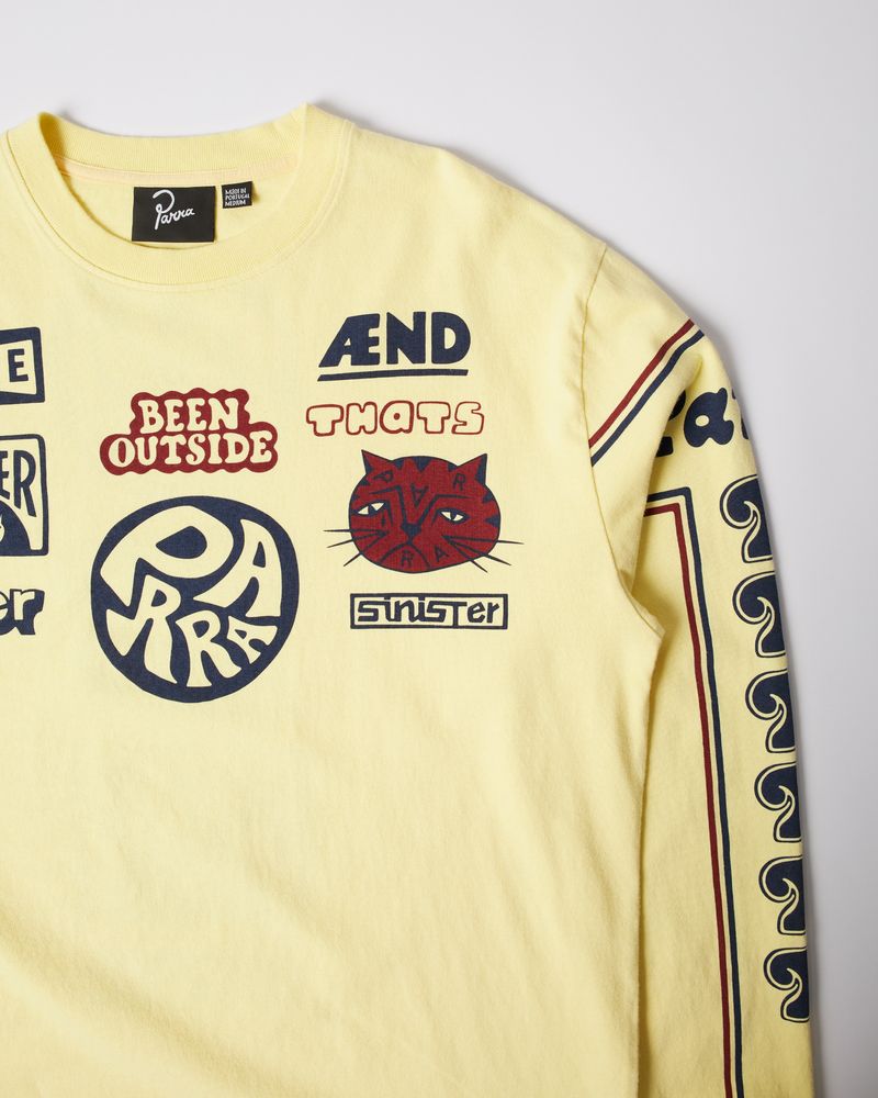 By Parra Never Sinister Longsleeve T-Shirt Yellow