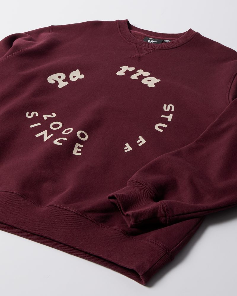 By Parra Gasoline Sweater Dark Burgundy
