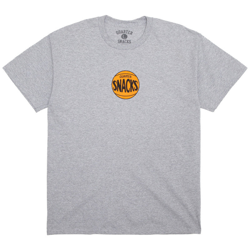 Quartersnacks 70's Logo T-Shirt Heather Grey