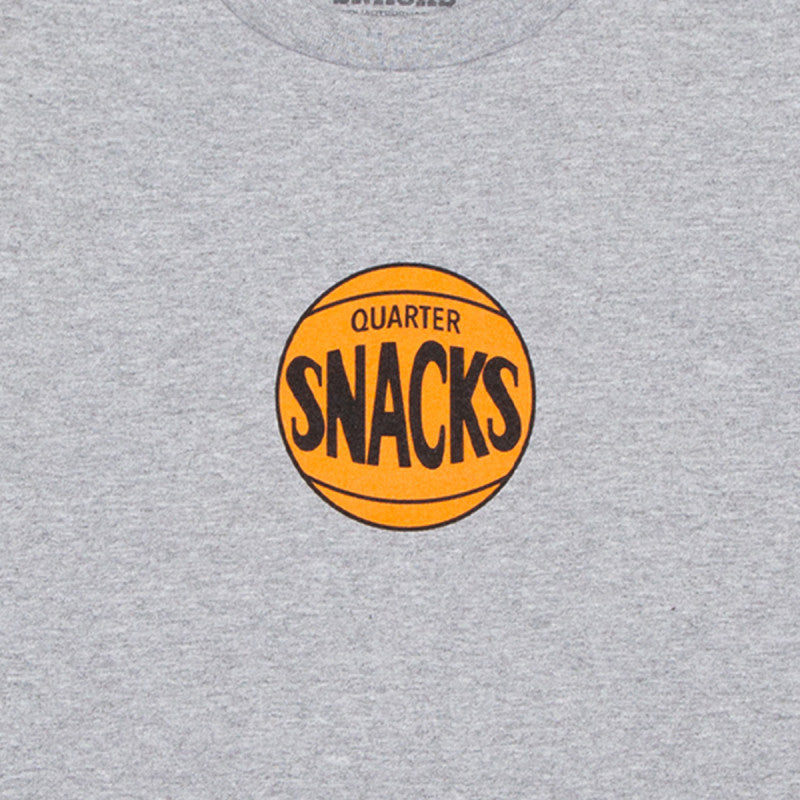 Quartersnacks 70's Logo T-Shirt Heather Grey