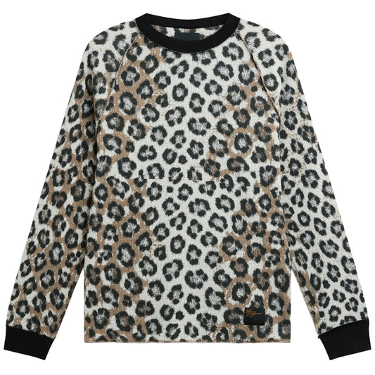 Rassvet Leopard Thermal Longsleeve T-Shirt Knit Leopard