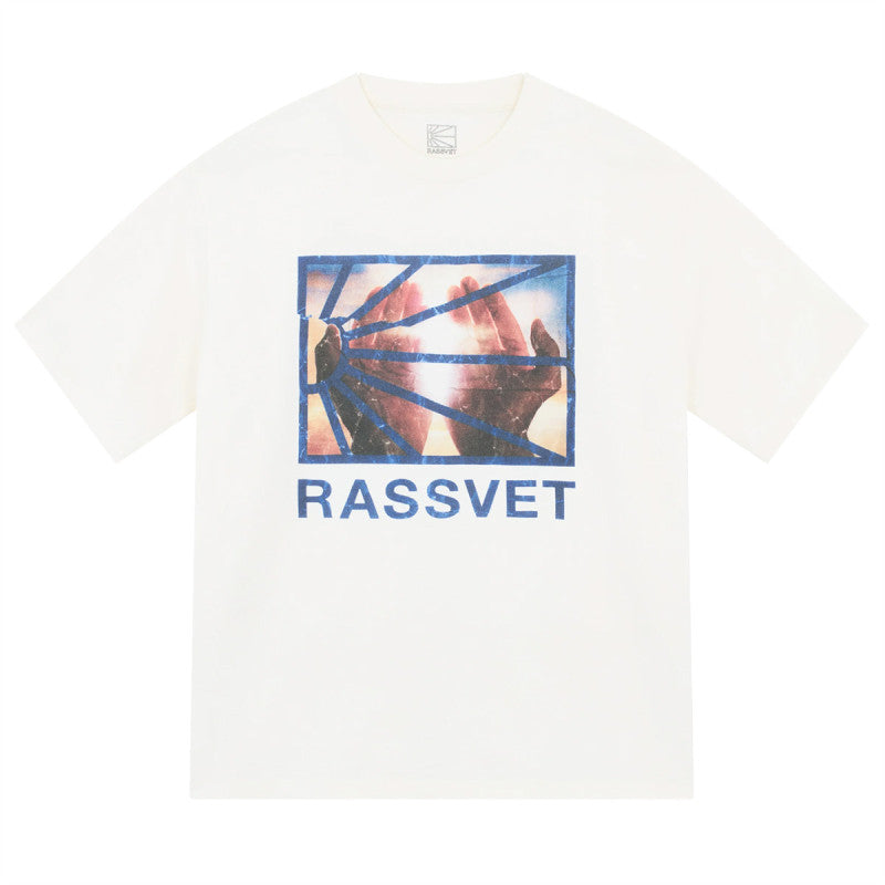 Rassvet Hands Logo T-Shirt Off White