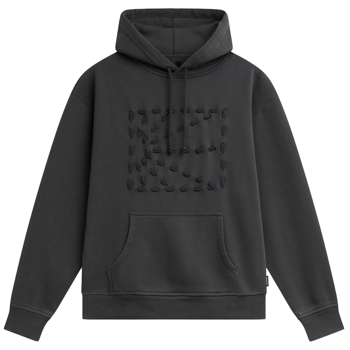 Rassvet Weave Logo Hooded Sweater Knit Black