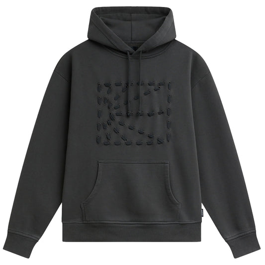 Rassvet Weave Logo Hooded Sweater Knit Black