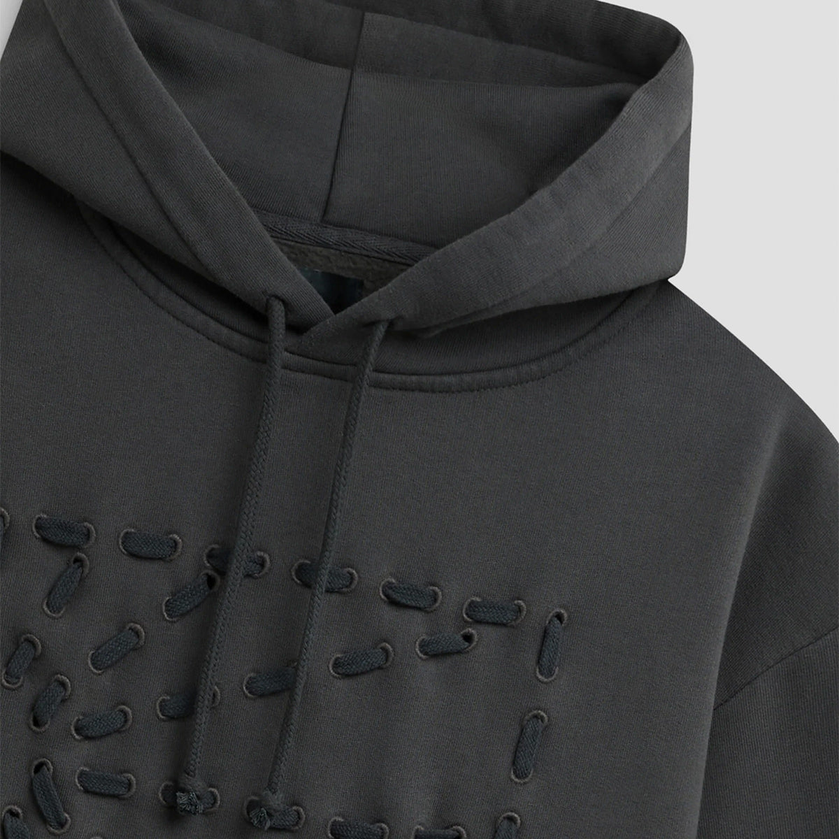 Rassvet Weave Logo Hooded Sweater Knit Black