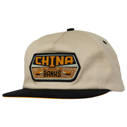 Real China Banks Snapback Tan/Black/Orange