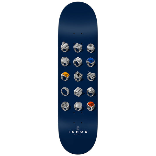 Real Ishod Jeweler Skateboard Deck Navy Blue Twin Tail 8.5