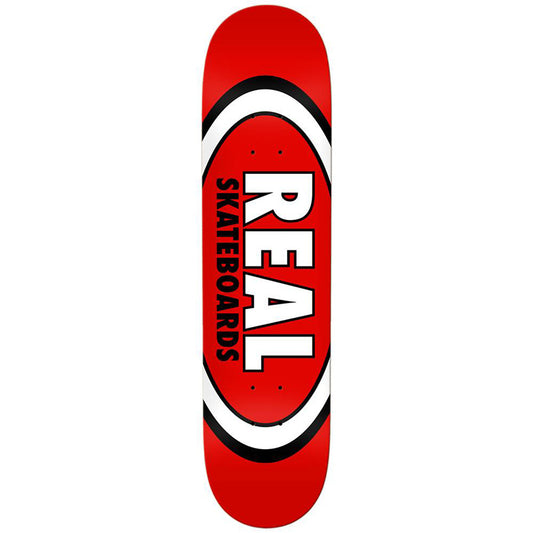 Real Team Classic Oval Skateboard Deck Red 8.12