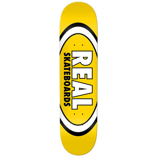 Real Team Classic Oval Skateboard Deck Yellow 8.06