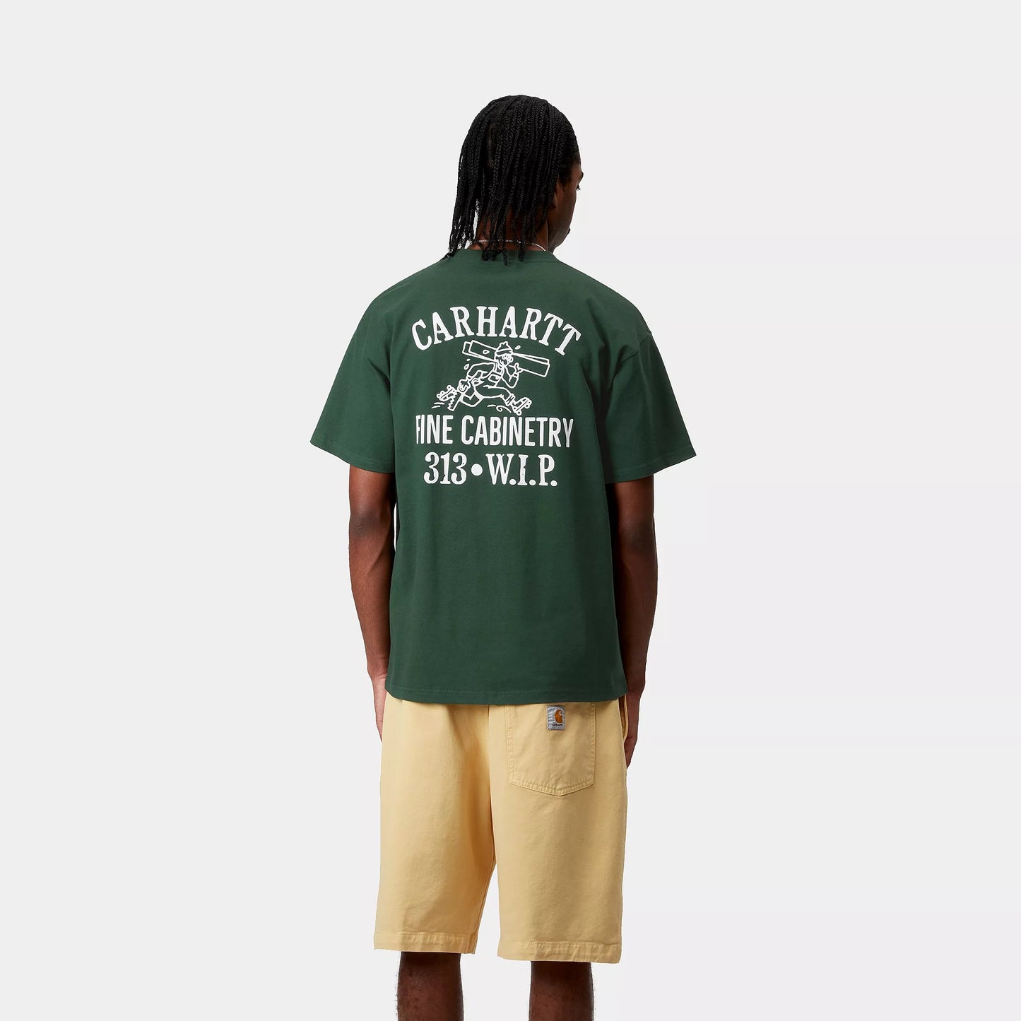 Carhartt WIP Cabinetry T-Shirt Conifer/White