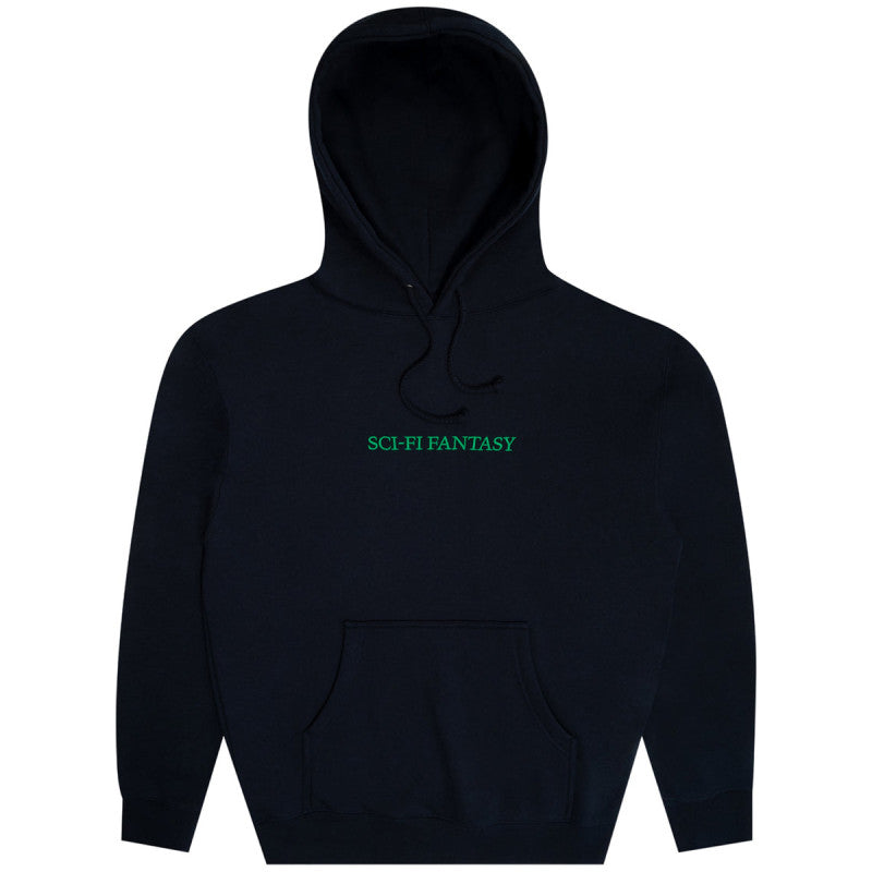 Sci-Fi Logo Hooded Fleece Sweater Indigo