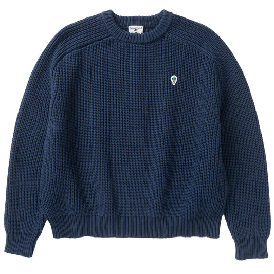 Service Works Artichoke Chunky Knit Sweater Navy