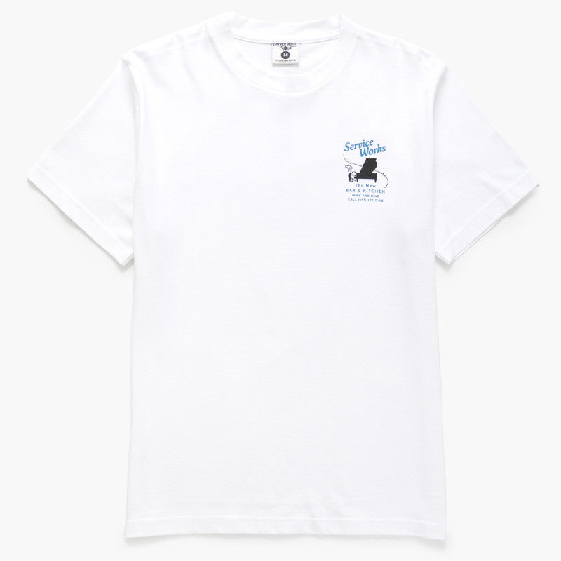 Service Works Bar + Kitchen T-Shirt White