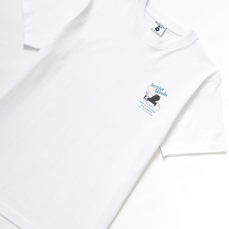 Service Works Bar + Kitchen T-Shirt White