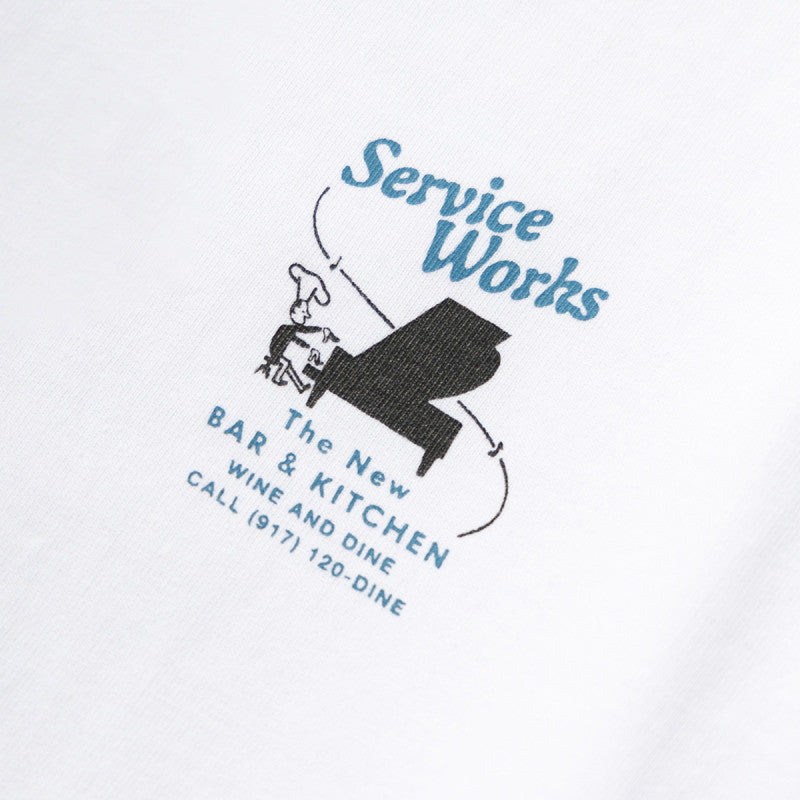 Service Works Bar + Kitchen T-Shirt White