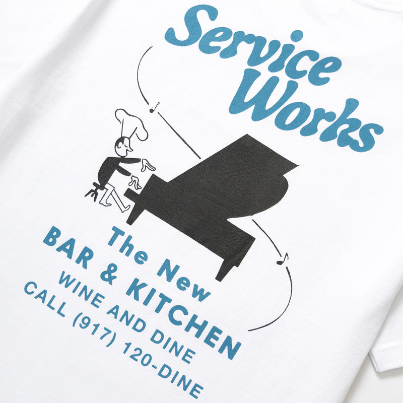 Service Works Bar + Kitchen T-Shirt White