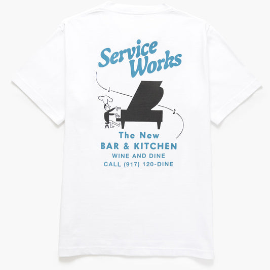 Service Works Bar + Kitchen T-Shirt White