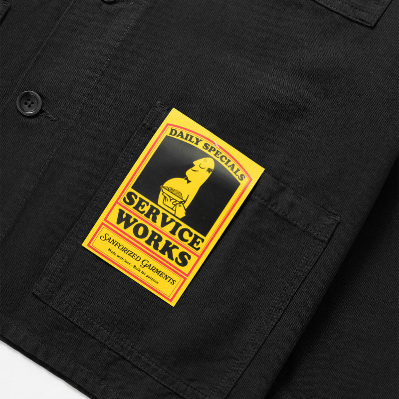 Service Works Canvas Chore Shirt Black