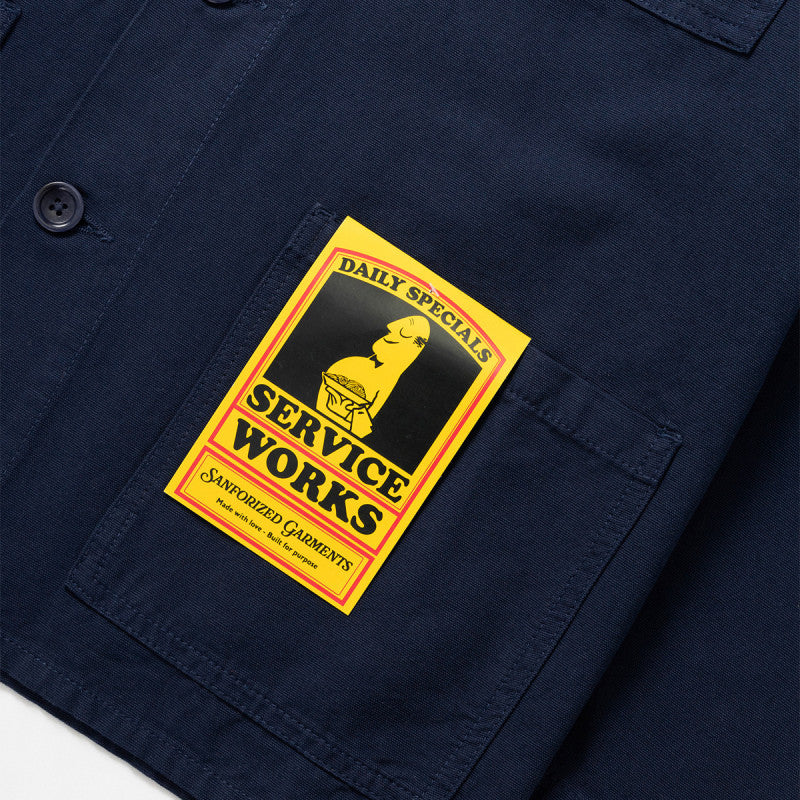 Service Works Canvas Chore Shirt Dark Navy