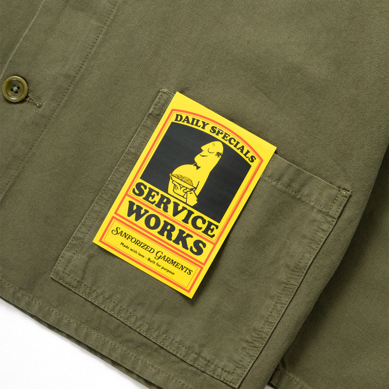 Service Works Canvas Chore Shirt Olive