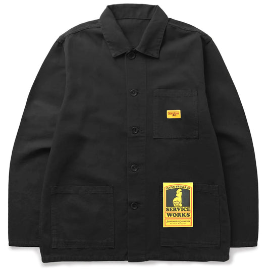 Service Works Canvas Coverall Jacket Black