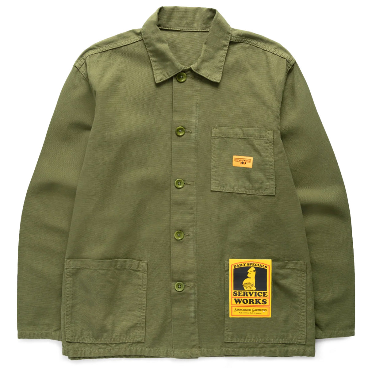 Service Works Canvas Coverall Jacket Olive