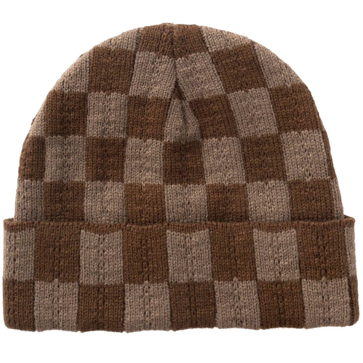 Service Works Chunky Check Beanie Brown