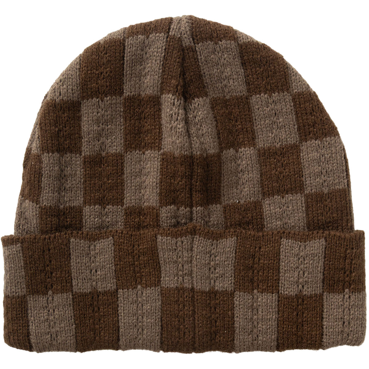 Service Works Chunky Check Beanie Brown