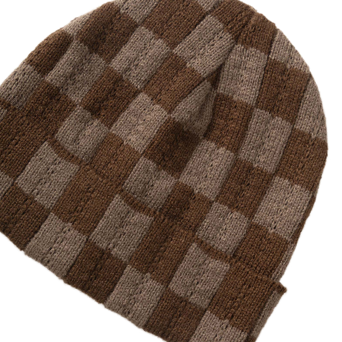 Service Works Chunky Check Beanie Brown