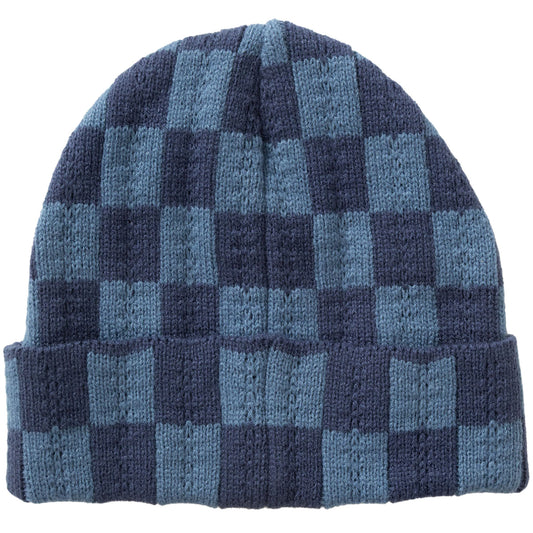 Service Works Chunky Check Beanie Navy