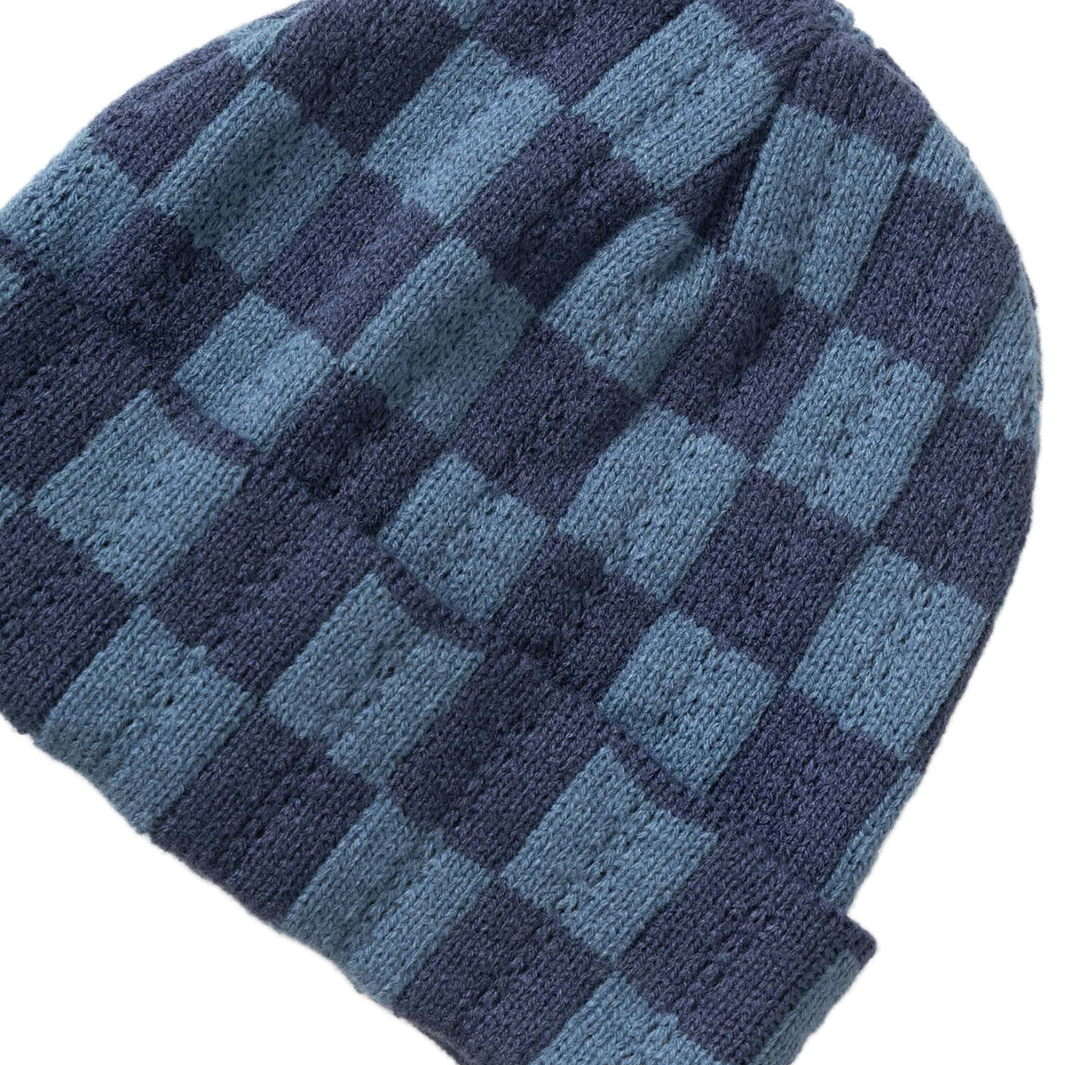 Service Works Chunky Check Beanie Navy